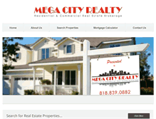 Tablet Screenshot of megacityrealty.com